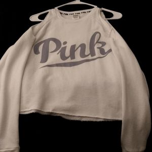 PINK  long sleeve crop